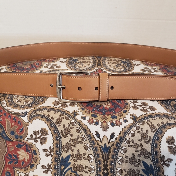 Martin Dingman Leather Belt Calfskin Tan Brown Size 36 #20126 - Picture 1 of 15
